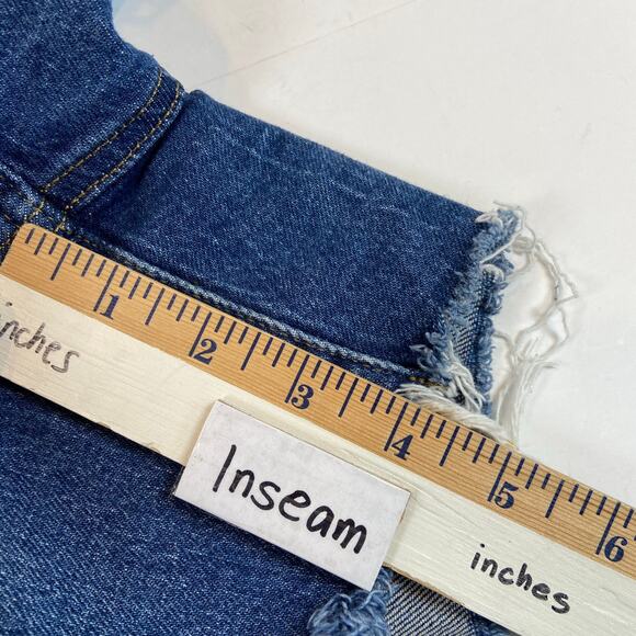 Lauren Ralph Lauren Cut Off Denim Shorts Size 14 - Picture 6 of 9